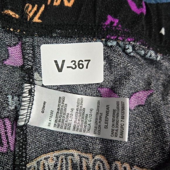 Disney Women Sleepwear Large Black Nightmare Before Christmas Pajama Pant Jogger - Picture 2 of 13